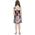 Retro Gothic Skull With Flowers - Cute And Creepy Kids  Lightweight Sleeveless Dress View2