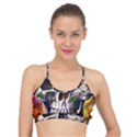 Cute Sugar Skull With Flowers - Day Of The Dead Basic Training Sports Bra View1