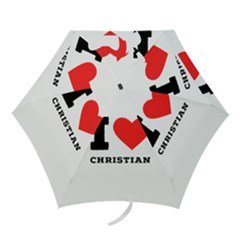 I Love Christian Mini Folding Umbrellas by ilovewhateva