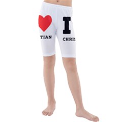 I Love Christian Kids  Mid Length Swim Shorts by ilovewhateva