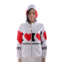 I Love Christian Women s Hooded Windbreaker by ilovewhateva