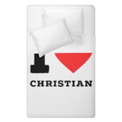 I Love Christian Duvet Cover Double Side (single Size) by ilovewhateva