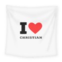 I love christian Square Tapestry (Large) View1