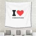 I love christian Square Tapestry (Large) View2