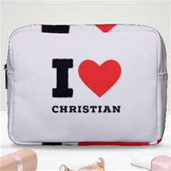 I Love Christian Make Up Pouch (large) by ilovewhateva