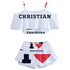 I Love Christian Kids  Off Shoulder Skirt Bikini by ilovewhateva