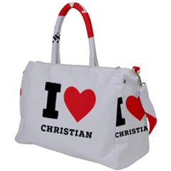 I Love Christian Duffel Travel Bag by ilovewhateva