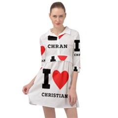 I Love Christian Mini Skater Shirt Dress by ilovewhateva