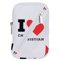 I Love Christian Belt Pouch Bag (large) by ilovewhateva