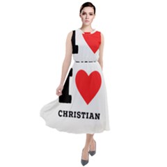 I Love Christian Round Neck Boho Dress by ilovewhateva