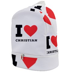 I Love Christian Zip Bottom Backpack by ilovewhateva