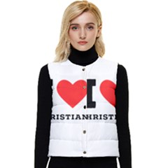 I Love Christian Women s Short Button Up Puffer Vest by ilovewhateva