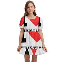 I Love Christian Kids  Short Sleeve Dolly Dress by ilovewhateva