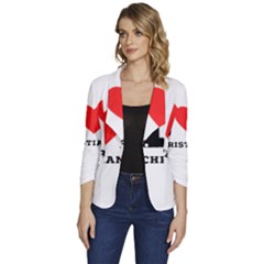 I Love Christian Women s One-button 3/4 Sleeve Short Jacket by ilovewhateva