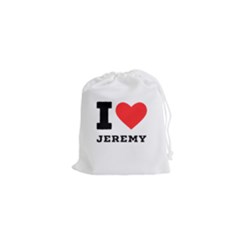 I Love Jeremy  Drawstring Pouch (xs) by ilovewhateva