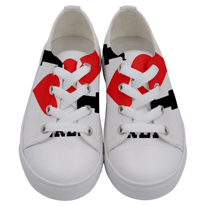 I love Jeremy  Kids  Low Top Canvas Sneakers