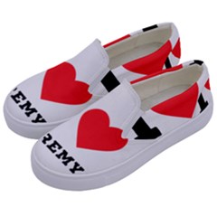 I Love Jeremy  Kids  Canvas Slip Ons by ilovewhateva