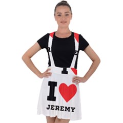 I Love Jeremy  Velvet Suspender Skater Skirt by ilovewhateva