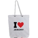 I love Jeremy  Full Print Rope Handle Tote (Large) View2