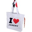 I love Jeremy  Drawstring Tote Bag View1