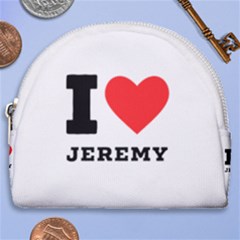 I Love Jeremy  Horseshoe Style Canvas Pouch by ilovewhateva