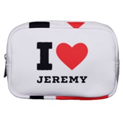 I Love Jeremy  Make Up Pouch (small) by ilovewhateva