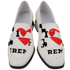 I Love Jeremy  Women s Chunky Heel Loafers by ilovewhateva