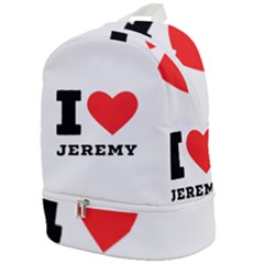 I Love Jeremy  Zip Bottom Backpack by ilovewhateva