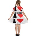 I love Jeremy  Kids  Short Sleeve Tiered Mini Dress View4