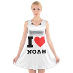 I Love Noah V-neck Sleeveless Dress by ilovewhateva