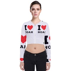 I Love Noah Long Sleeve Zip Up Bomber Jacket by ilovewhateva