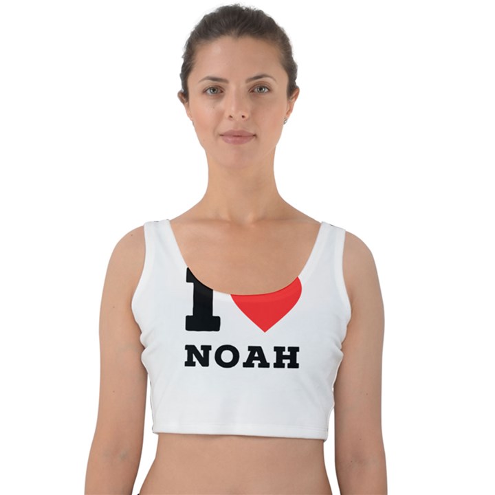 I love noah Velvet Crop Top