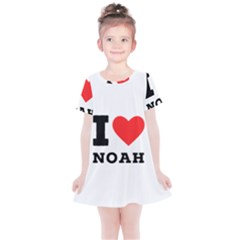 I Love Noah Kids  Simple Cotton Dress by ilovewhateva