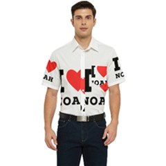 I Love Noah Men s Short Sleeve Pocket Shirt  by ilovewhateva