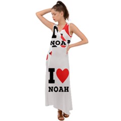 I Love Noah V-neck Chiffon Maxi Dress by ilovewhateva