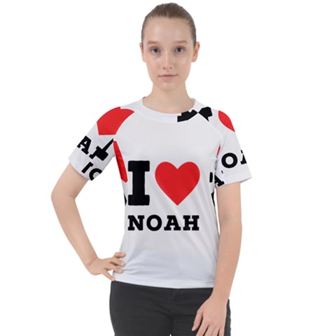 I Love Noah Women s Sport Raglan Tee by ilovewhateva