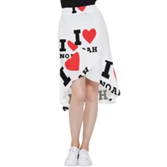 I Love Noah Frill Hi Low Chiffon Skirt by ilovewhateva