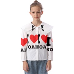 I Love Noah Kids  Peter Pan Collar Blouse by ilovewhateva