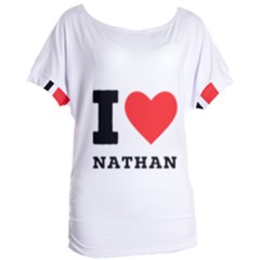 I Love Nathan Women s Oversized Tee by ilovewhateva