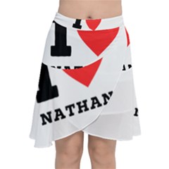 I Love Nathan Chiffon Wrap Front Skirt