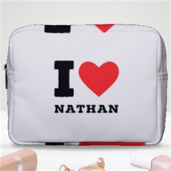 I Love Nathan Make Up Pouch (large) by ilovewhateva