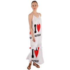 I Love Nathan Cami Maxi Ruffle Chiffon Dress by ilovewhateva