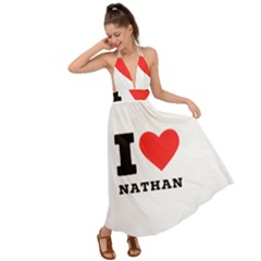 I Love Nathan Backless Maxi Beach Dress by ilovewhateva