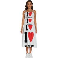 I Love Nathan Sleeveless Shoulder Straps Boho Dress by ilovewhateva