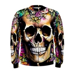 Skeleton Skull Cottagecore Men s Sweatshirt