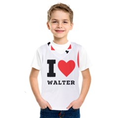 I Love Walter Kids  Basketball Tank Top by ilovewhateva