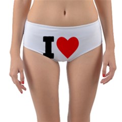 I Love Walter Reversible Mid-waist Bikini Bottoms by ilovewhateva