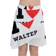 I Love Walter Chiffon Wrap Front Skirt by ilovewhateva