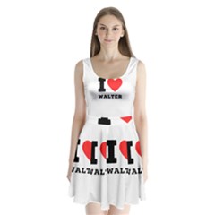 I Love Walter Split Back Mini Dress  by ilovewhateva