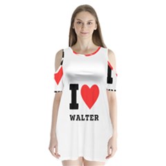 I Love Walter Shoulder Cutout Velvet One Piece by ilovewhateva